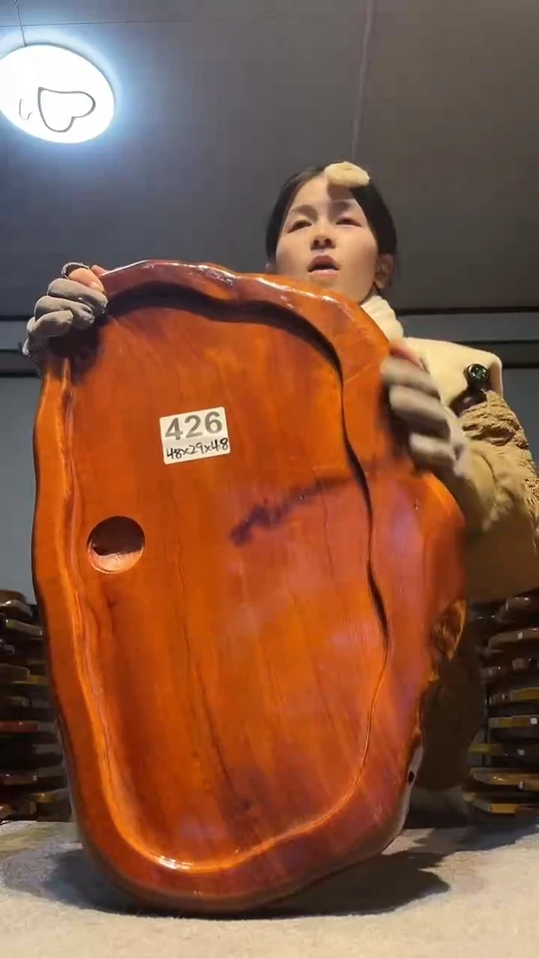 实木原木茶盘 一物一拍(不含配件）