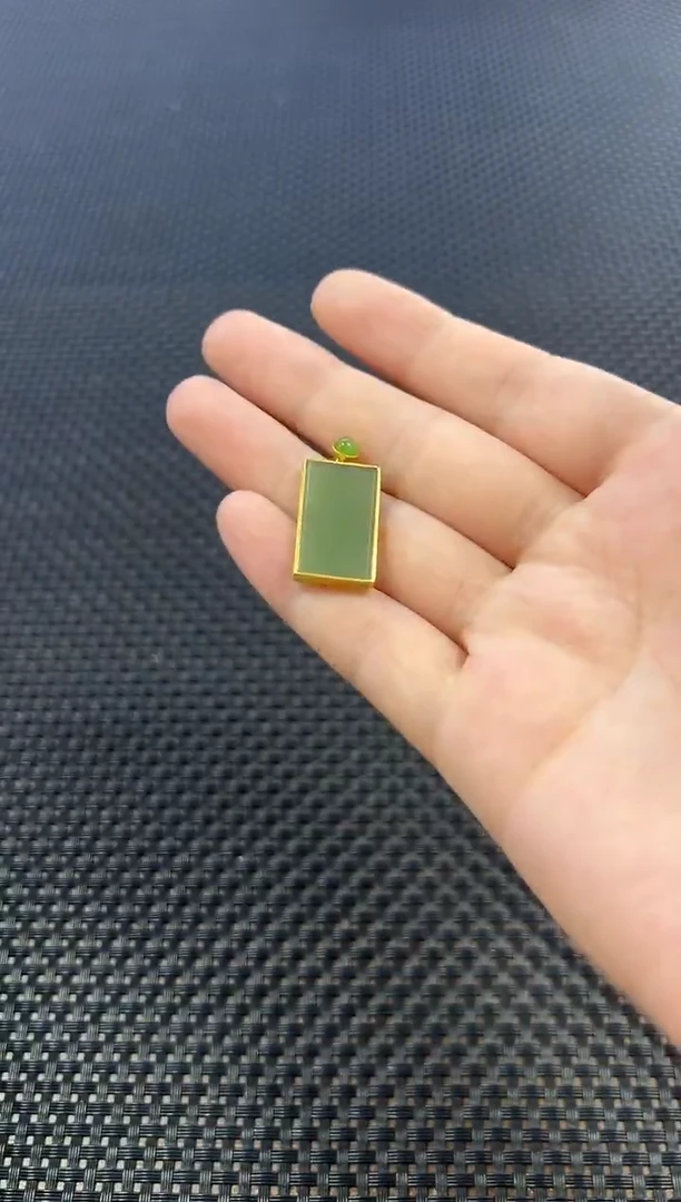 颈饰18K金镶嵌和田玉（多样性发一件）1410