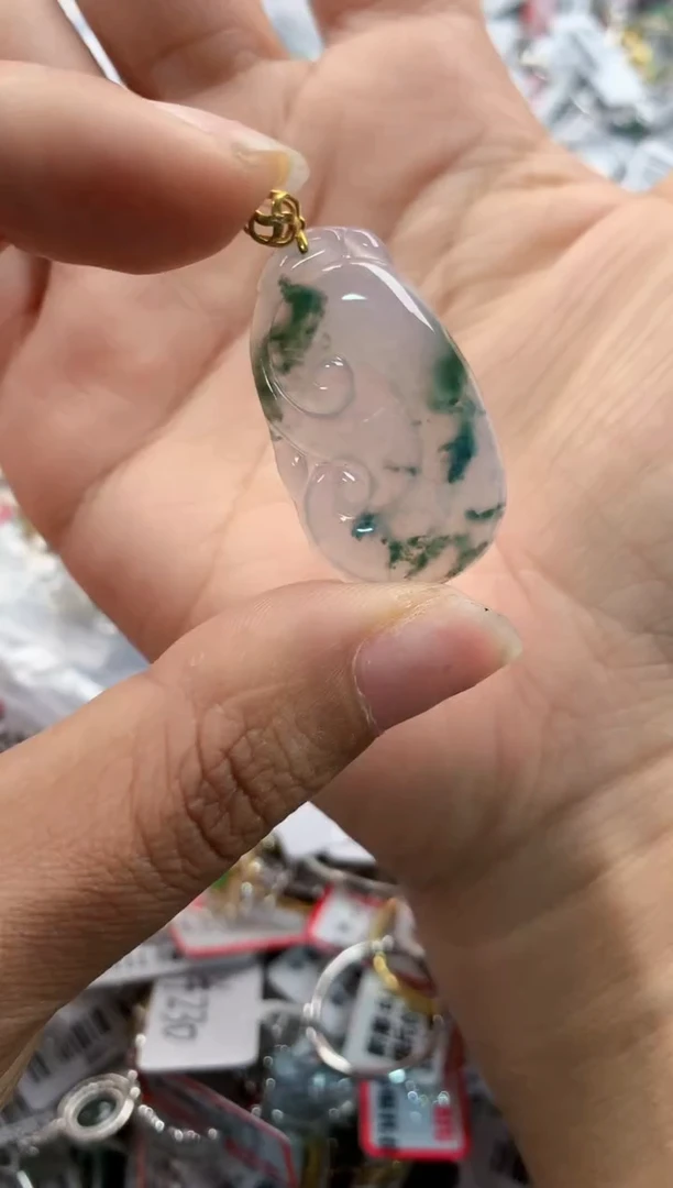 18K金镶嵌戒指翡翠222   7