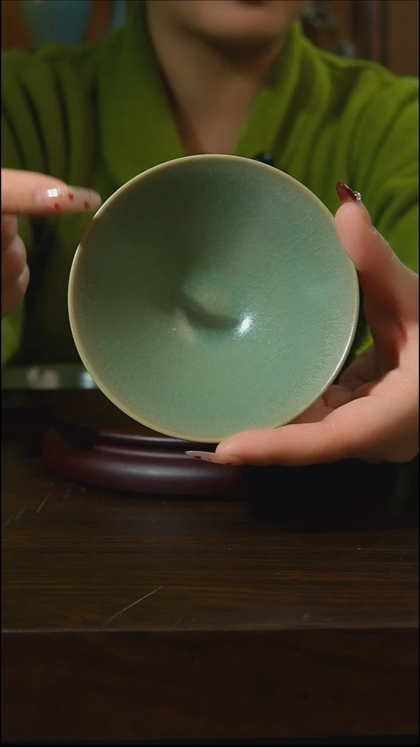 杯子瓷汝州原产地原矿仿古老釉q