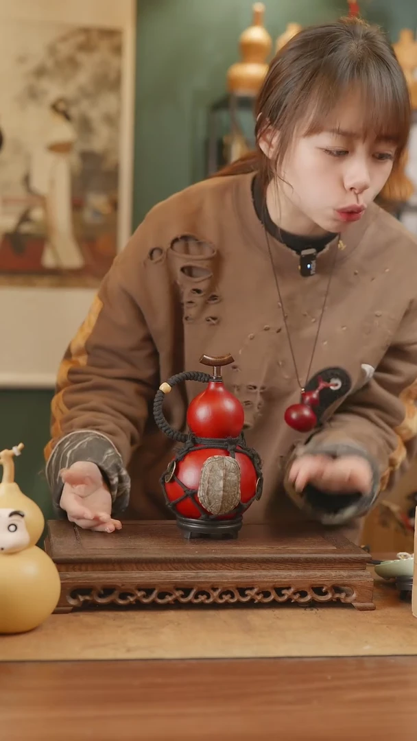 【闪购商品】280号精品天然大漆工艺防渗内胆酒葫芦~