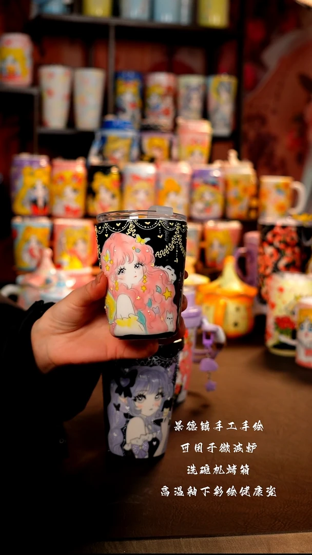 景德镇陶瓷手绘杯杯