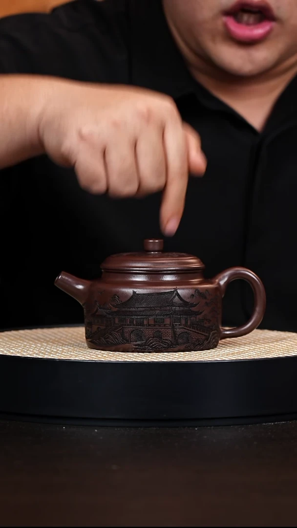 茶壶紫砂德钟 石红