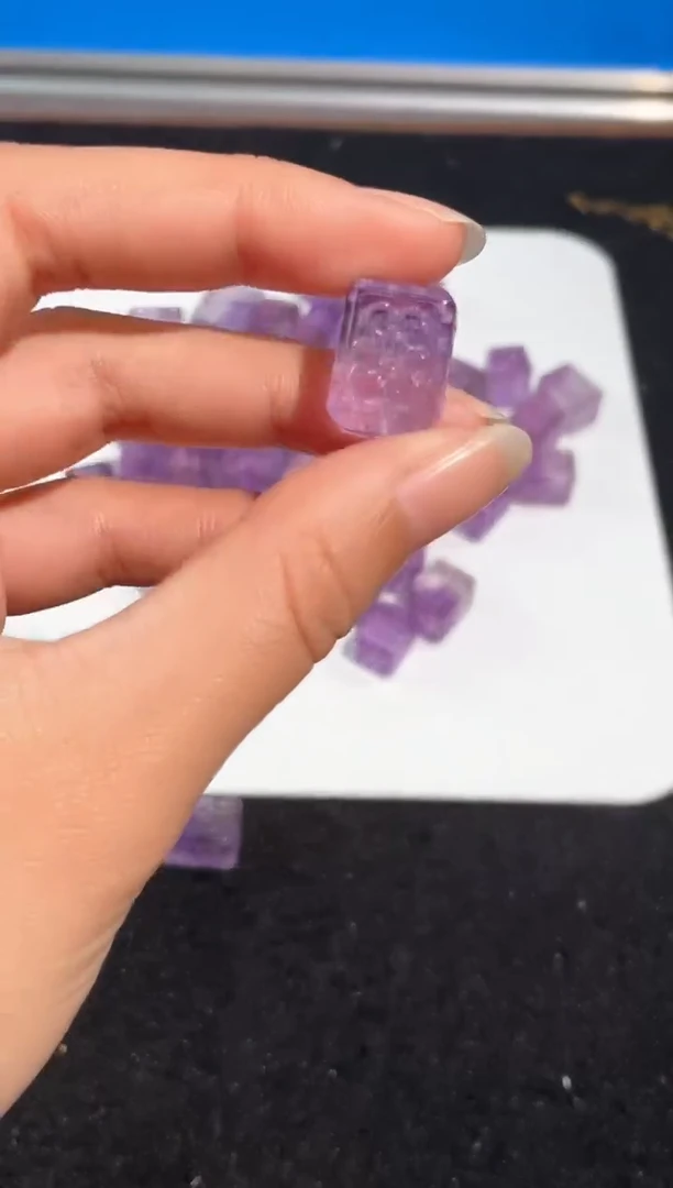 【闪购商品】水晶手链未镶嵌20号紫方回文渐变配件