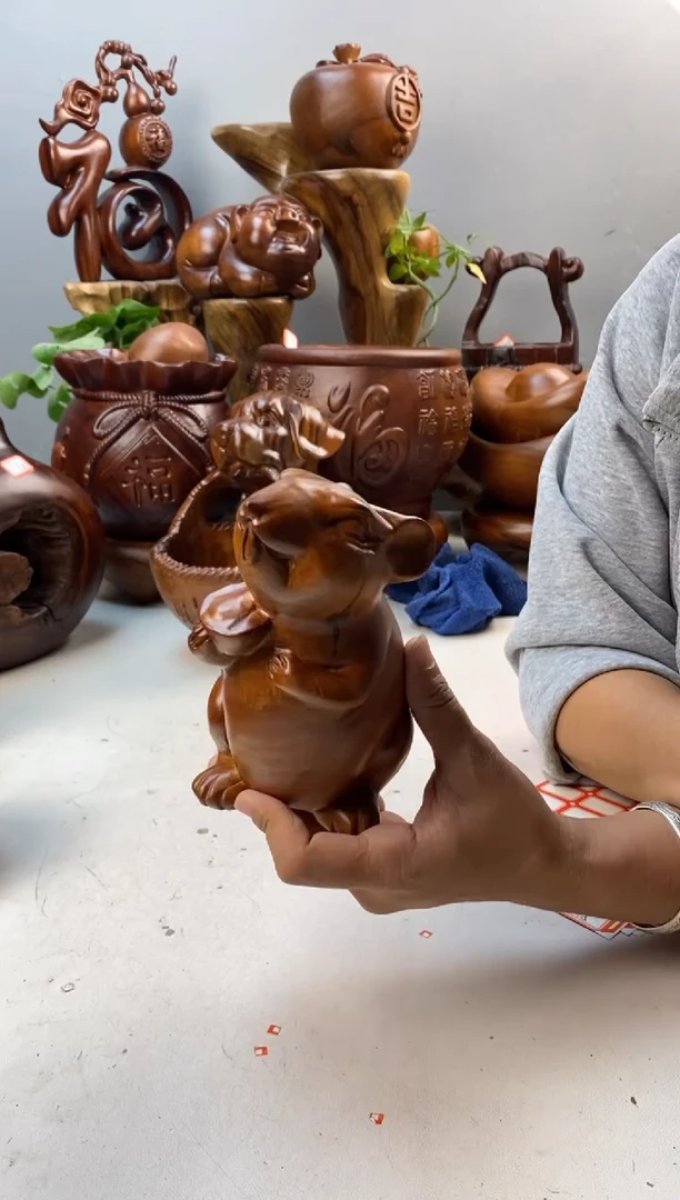 香樟木A69土拨鼠/尺寸