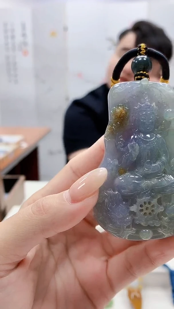 未镶嵌定制翡翠5060lr-毛货挂件182