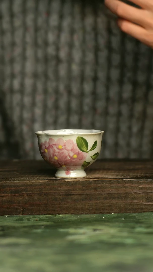 陶瓷青诗集手工手绘瓷器