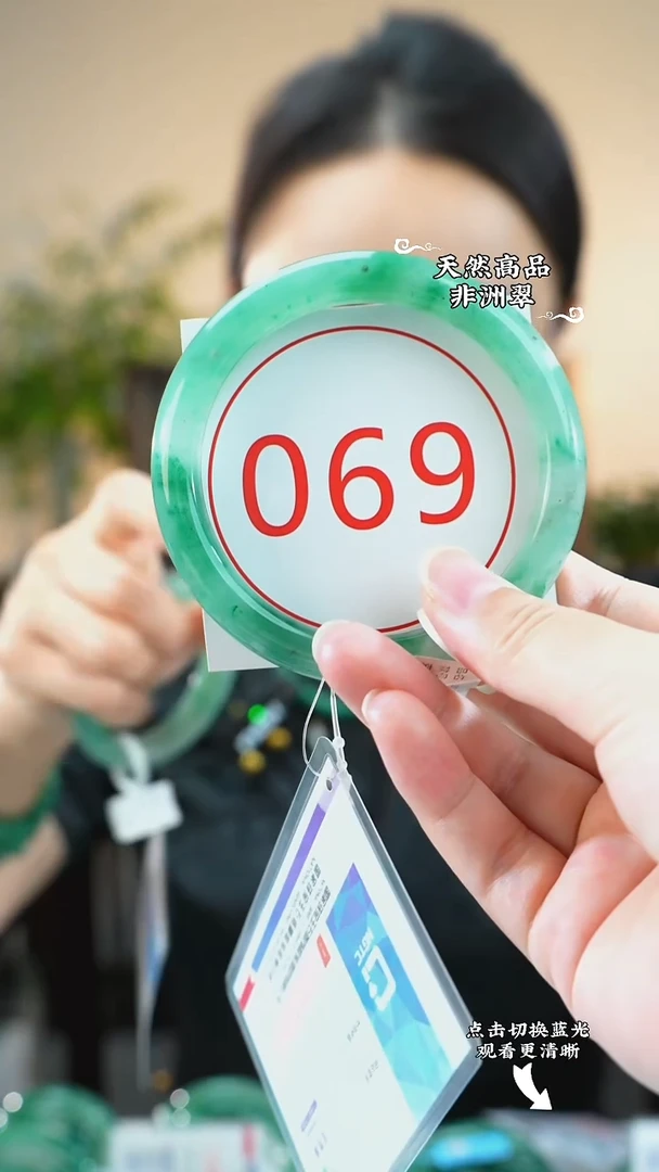 未镶嵌手镯石英质玉（非洲翠）65-66