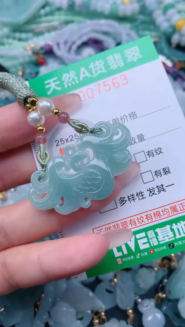 翡翠未镶嵌颈饰.0007563