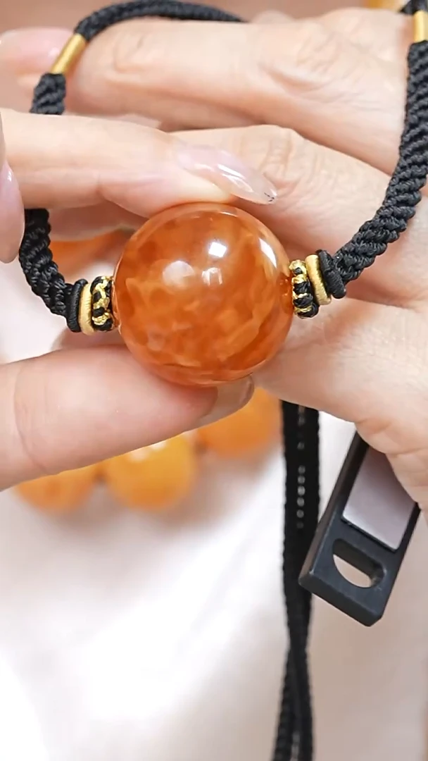 蜜蜡颈饰未镶嵌3883天然蜜蜡珠宝奇石云端妖孽石膏蜡全部保真