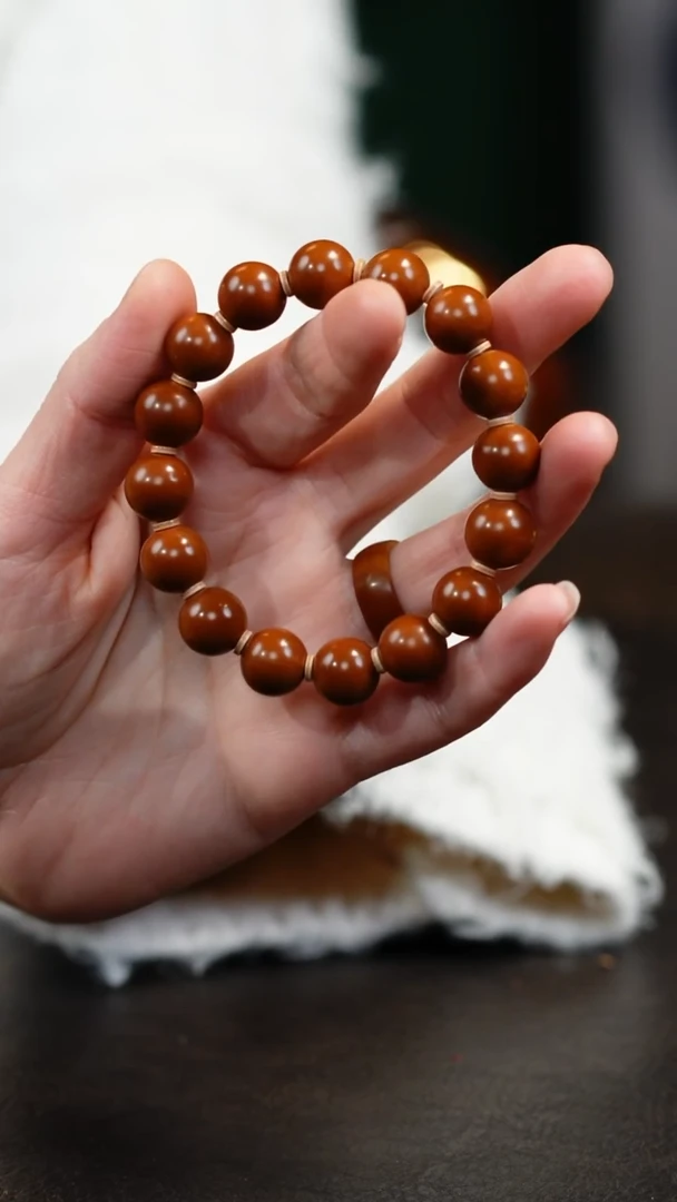 【闪购商品】橄榄核手串/手链1.3正圆铁核光珠