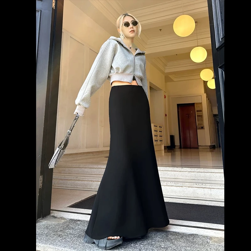 【鱼尾裙】早春新款无托腹孕妇半身裙宽松显瘦软糯垂感百搭孕妇长裙