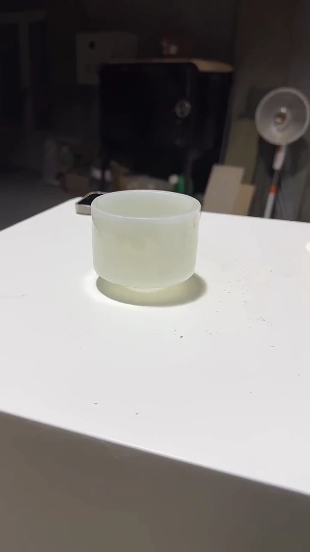 手工艺品琉璃手工琉璃白色主人杯