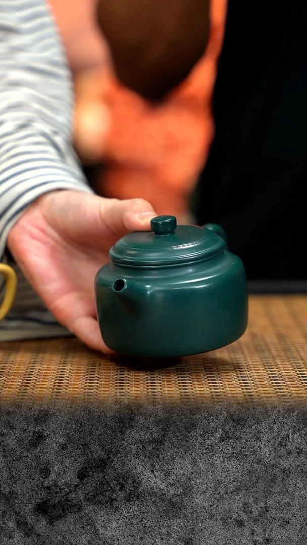 茶壶紫砂紫砂 宜兴紫砂 TZP  墨绿 德钟