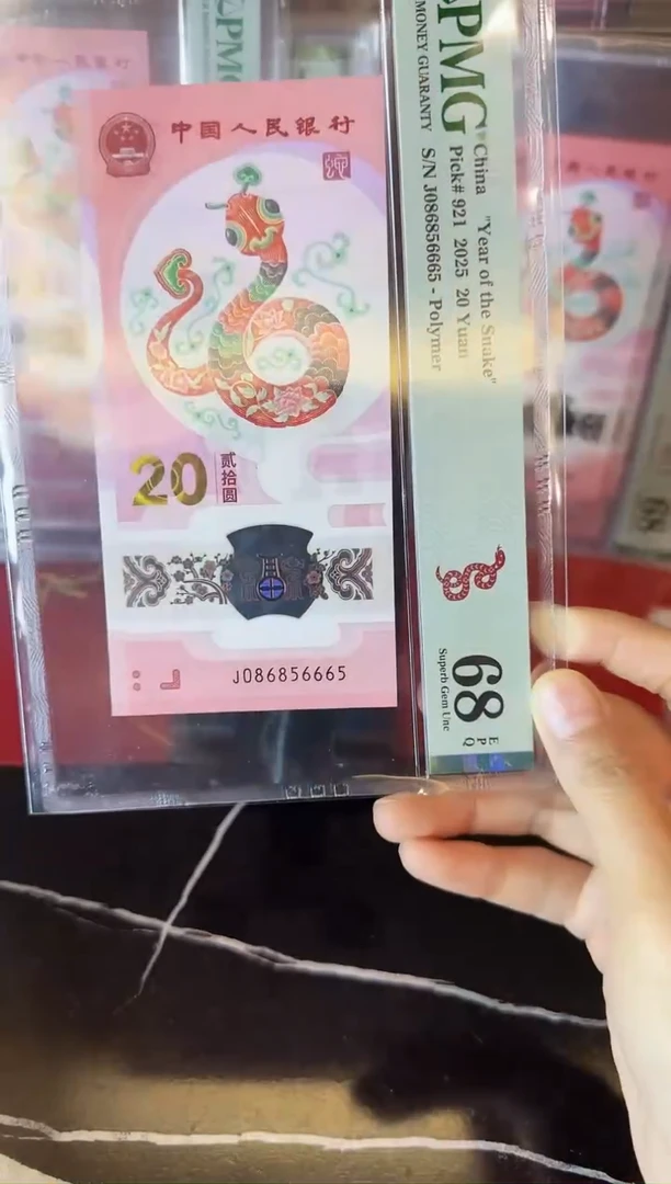 塑料2025 蛇钞  单张  086856665
