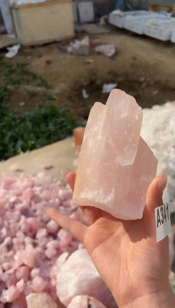 【闪购商品】水晶摆件未镶嵌粉水晶 341