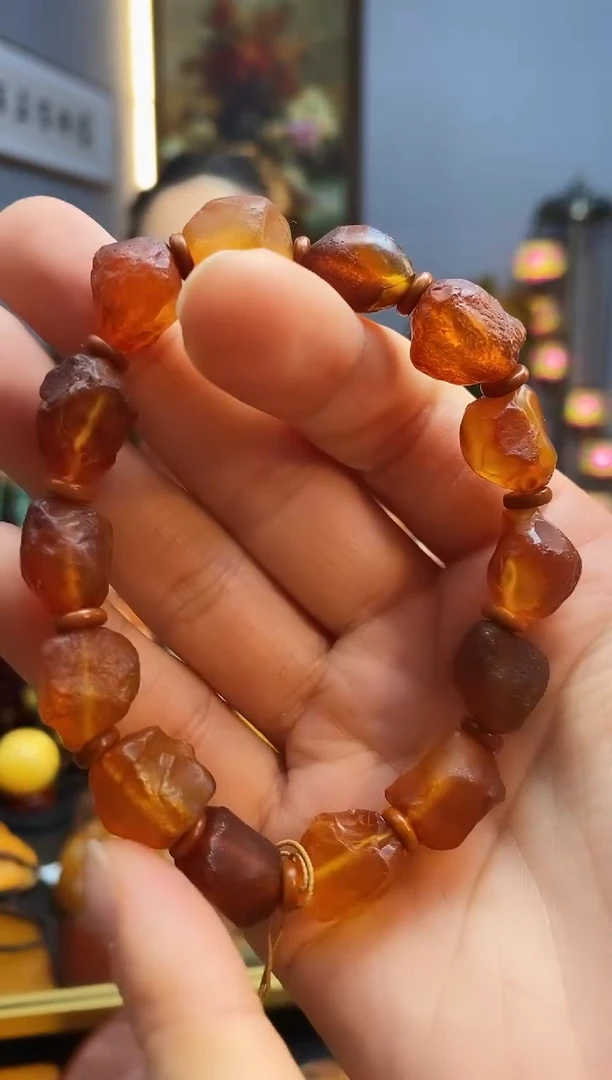 手链琥珀未镶嵌手串
