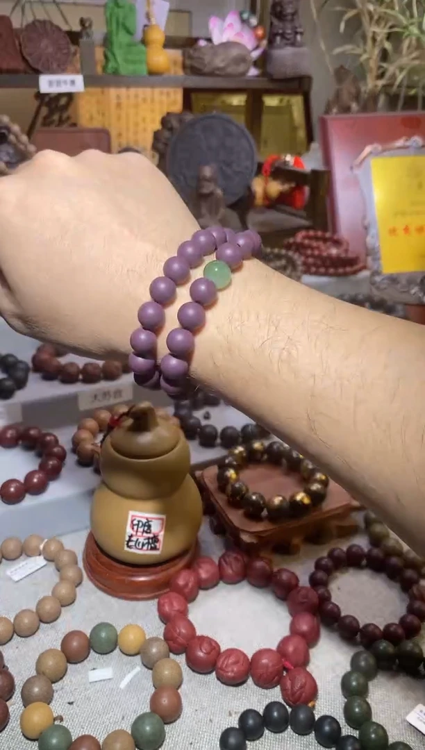 【闪购商品】泥塑九紫离火香方手串双圈1.0*40