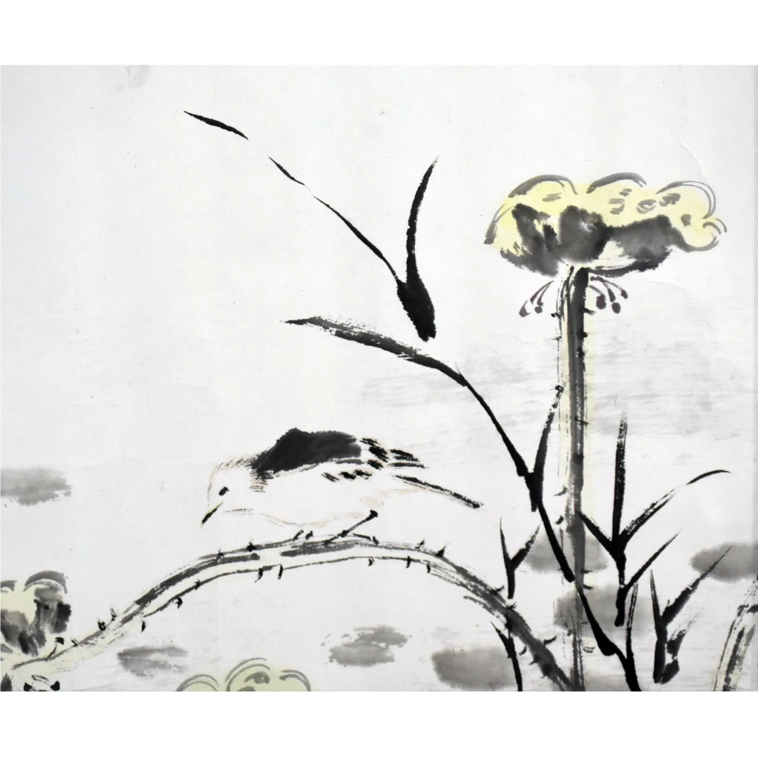 HM8562 花鸟 33×45cm 纸本镜片 1.3平尺