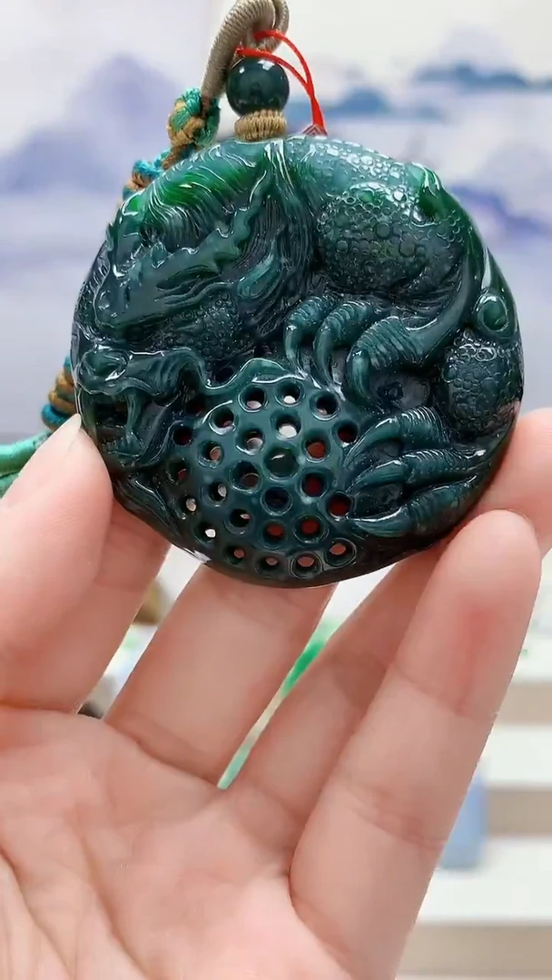 未镶嵌定制翡翠4852lr-毛货挂件8