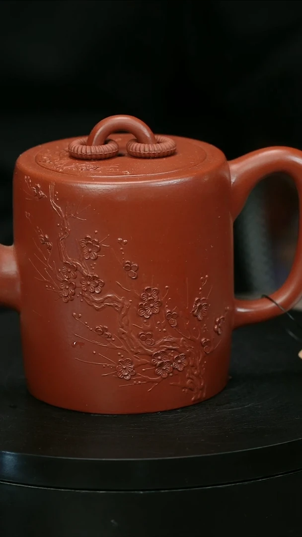 茶壶紫砂胖**师H1650陈春芬梅花双圏