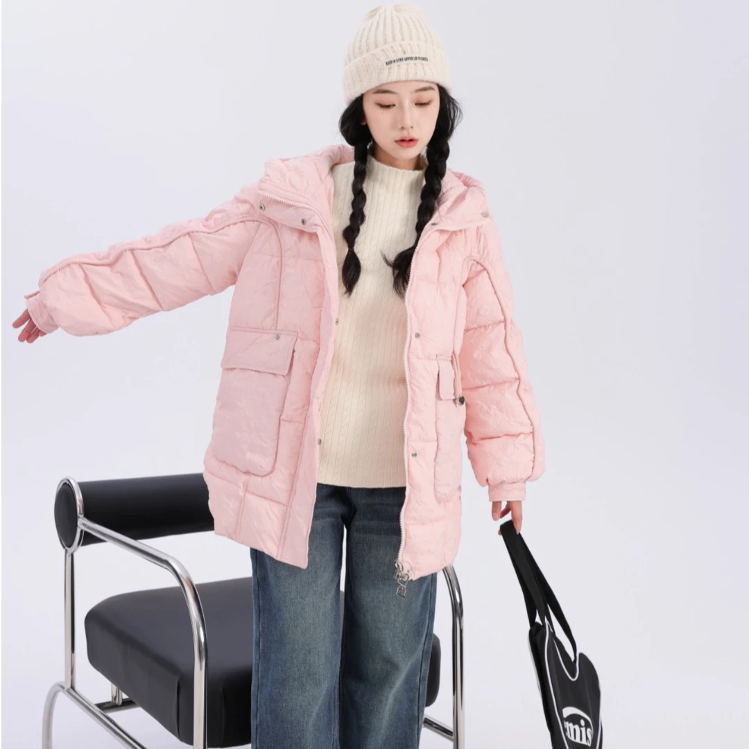 75756高端专享老林家天花板青少年棉衣粉色