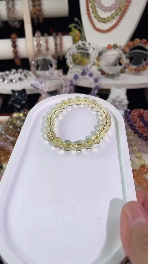 未镶嵌手串水晶黄水晶8MM+