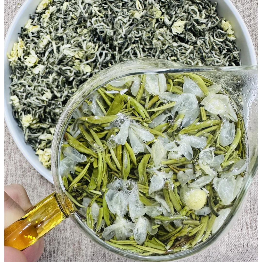 玄针飘雪2025新茶茉莉花茶官方旗舰店正品特级浓香型四川茶叶