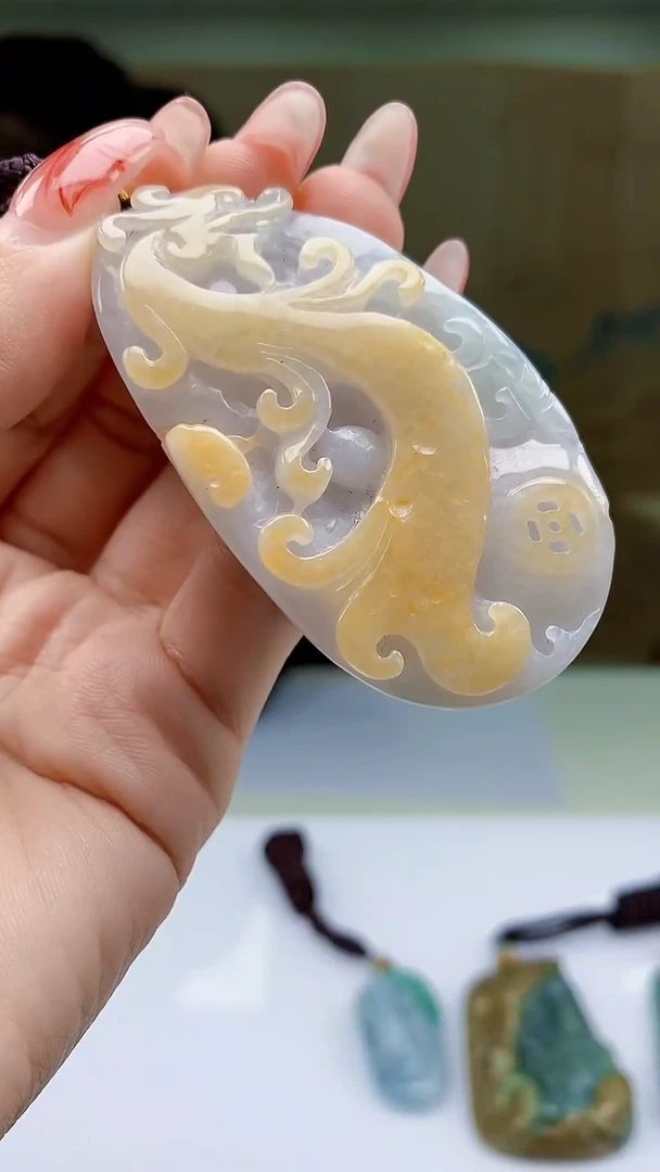 【闪购商品】定制翡翠未镶嵌4902ty-毛货挂件77