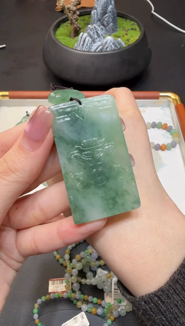 吊坠(不含链)未镶嵌翡翠翡翠饰品-174