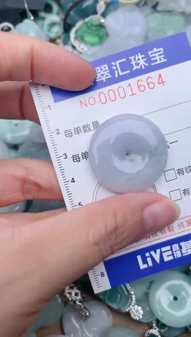 翡翠未镶嵌颈饰1664