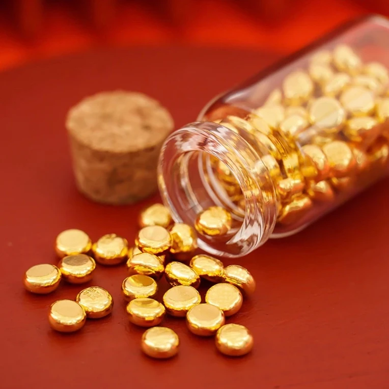 【原材料】保底3克金色豆子里外金色可二次加工可铸造不掉色 208