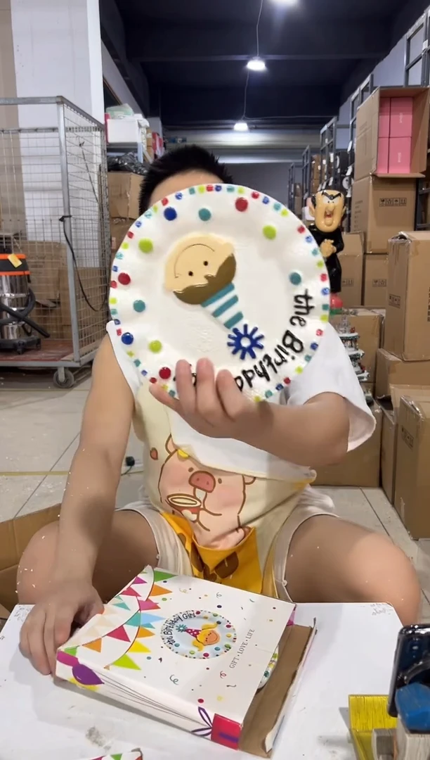 瓷片原盒B款男孩盘子