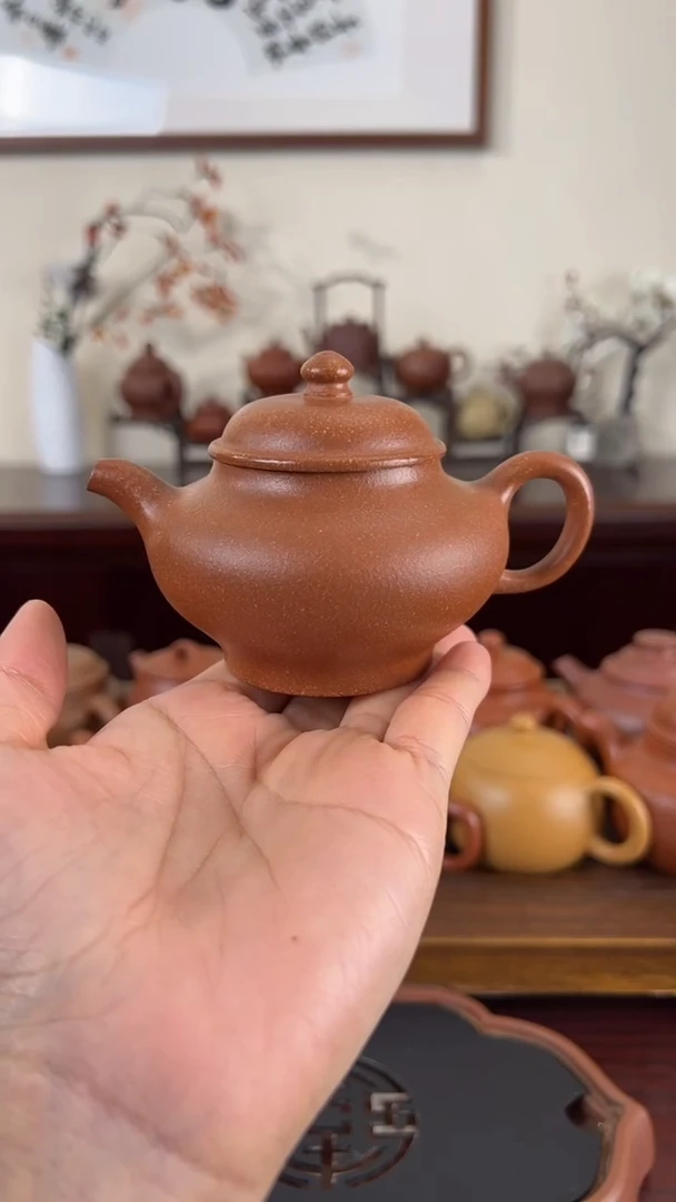 【闪购商品】紫砂茶壶黄降坡掇只壶130CC