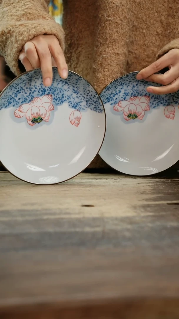 【闪购商品】瓷片景德镇纯手工釉下彩精品花瓶