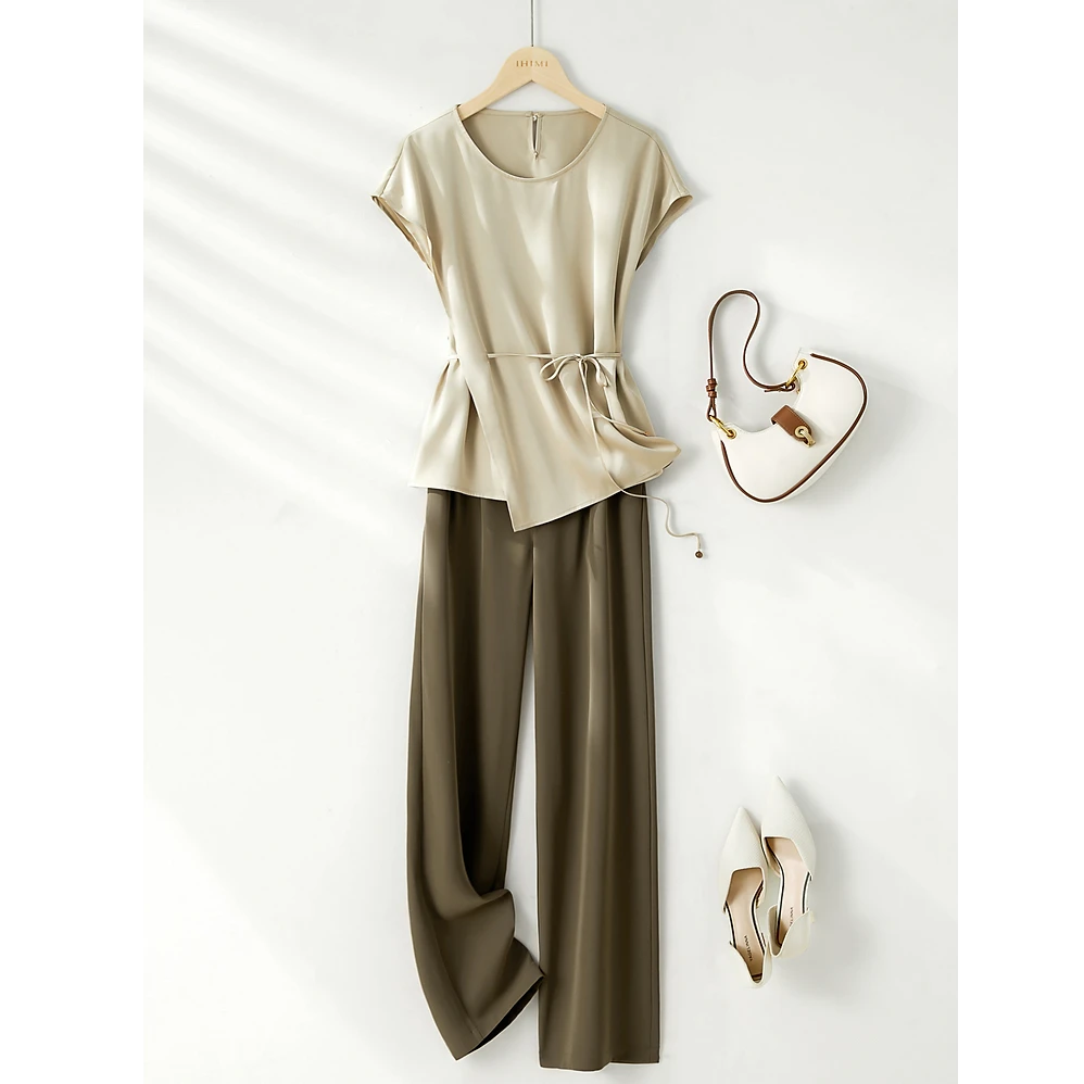 〈纪朵研〉1143高级感上衣流行时尚套装夏装新款女气质优雅两件套