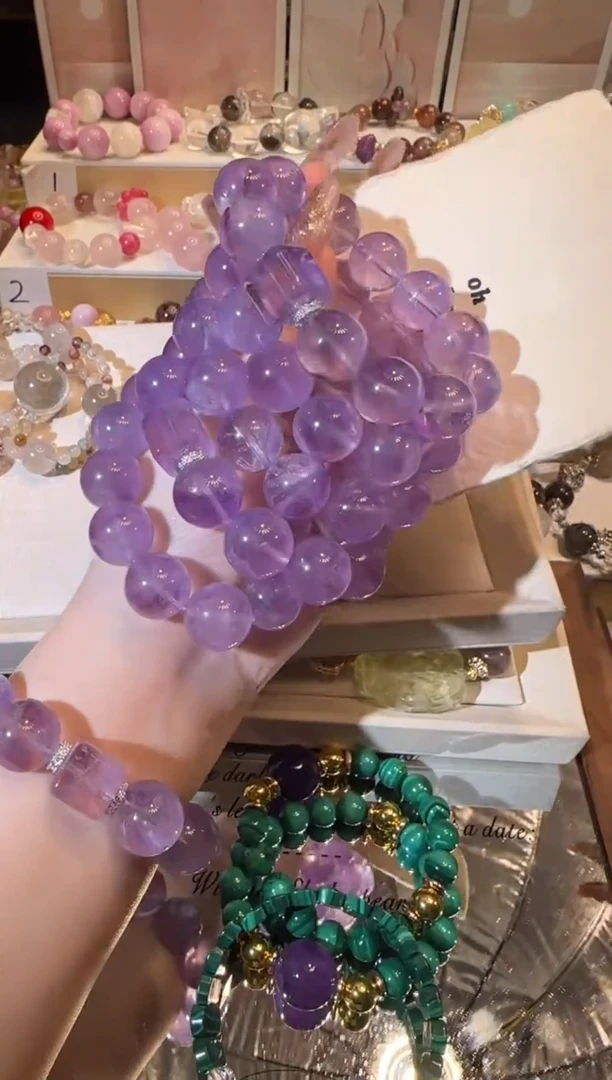 未镶嵌手串水晶多样性发一