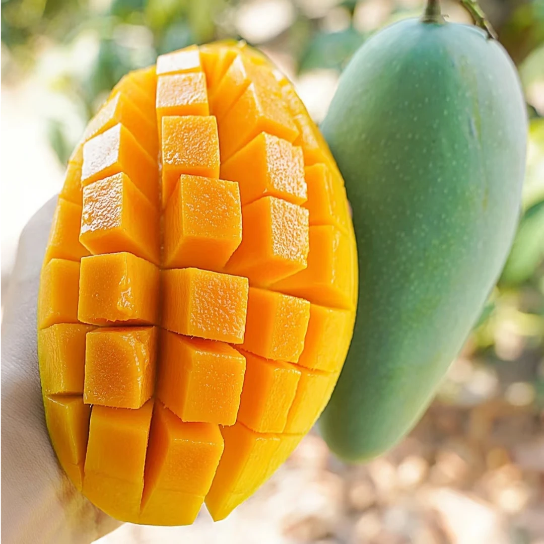 海南金煌芒青芒大果大芒果现发三亚脆甜海南海南金煌芒大果青芒果