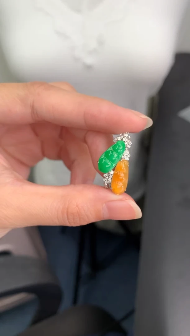 【闪购商品】定制翡翠18K金镶嵌模式推广期24小时鉴赏期