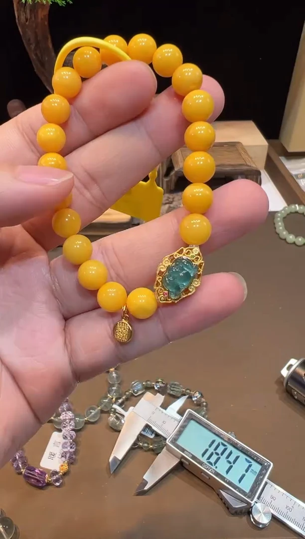 未镶嵌琥珀手链手饰@@0168