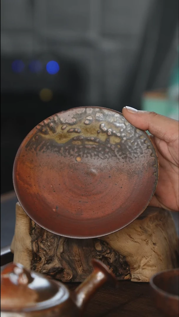 紫砂全手工新款园壶承