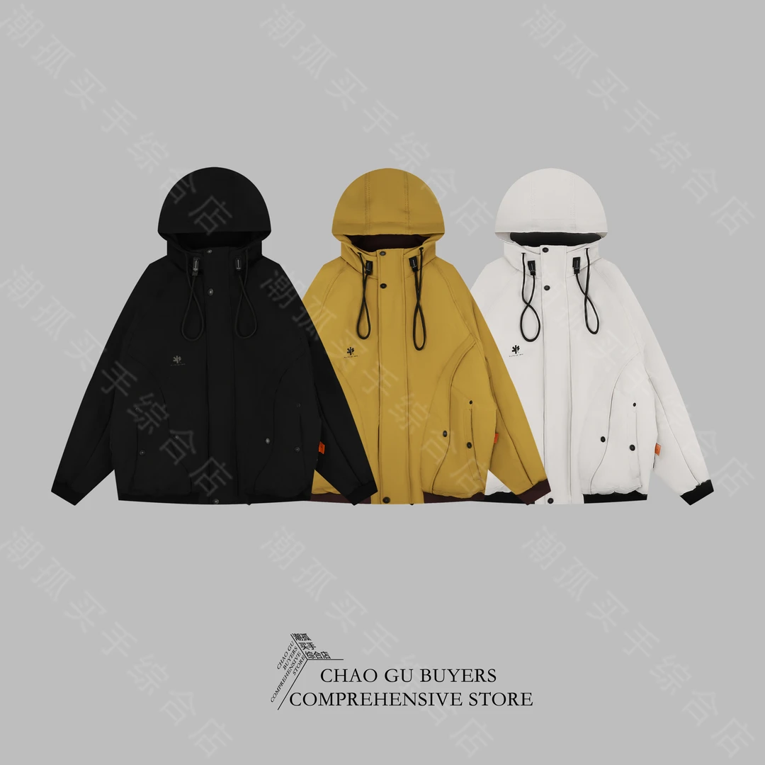 【黑眼圈】拼接羽绒外套 253253 时尚 百搭 好物 爆款 男女同款