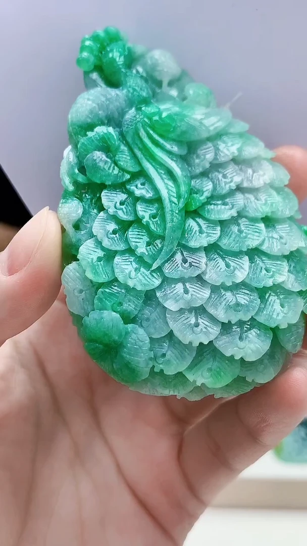 未镶嵌定制翡翠5145lr-毛货挂件199