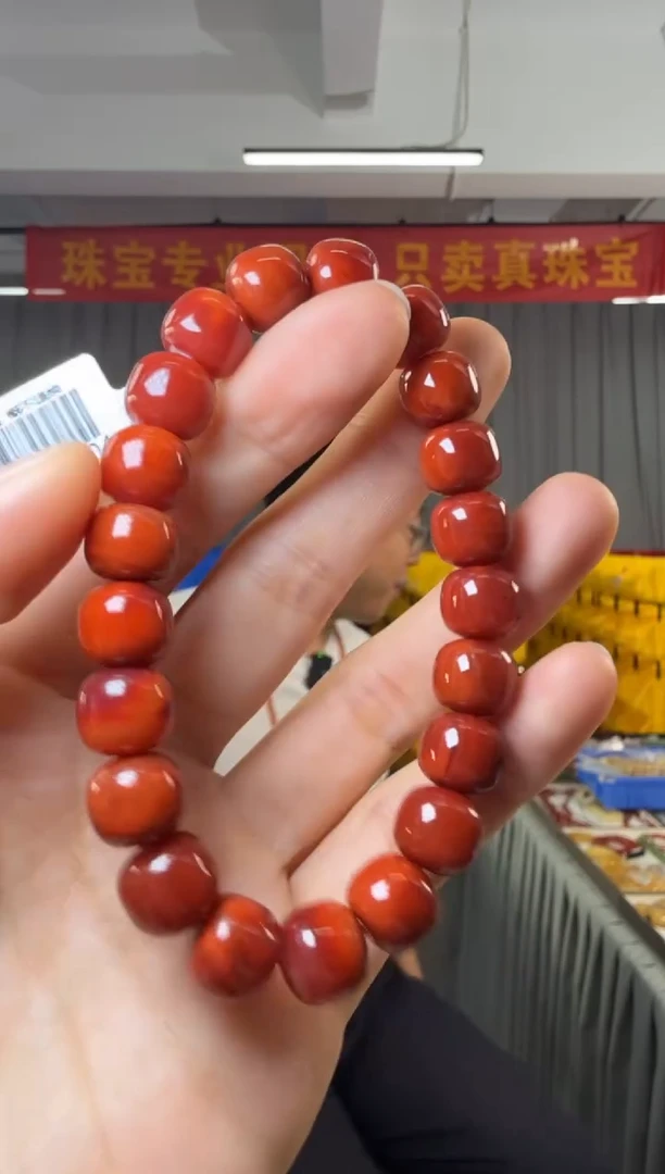 未镶嵌手串南红玛瑙南红玛瑙老型珠约10-11mm手串