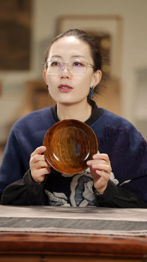 【闪购商品】金丝楠木雕387大漆果盘点心盘