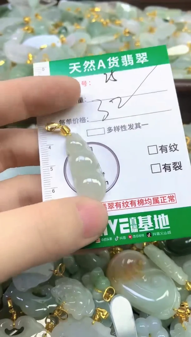 颈饰未镶嵌翡翠天然缅甸A货翡翠