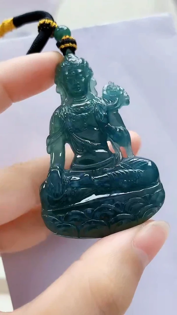 未镶嵌定制翡翠5060lr-毛货挂件25