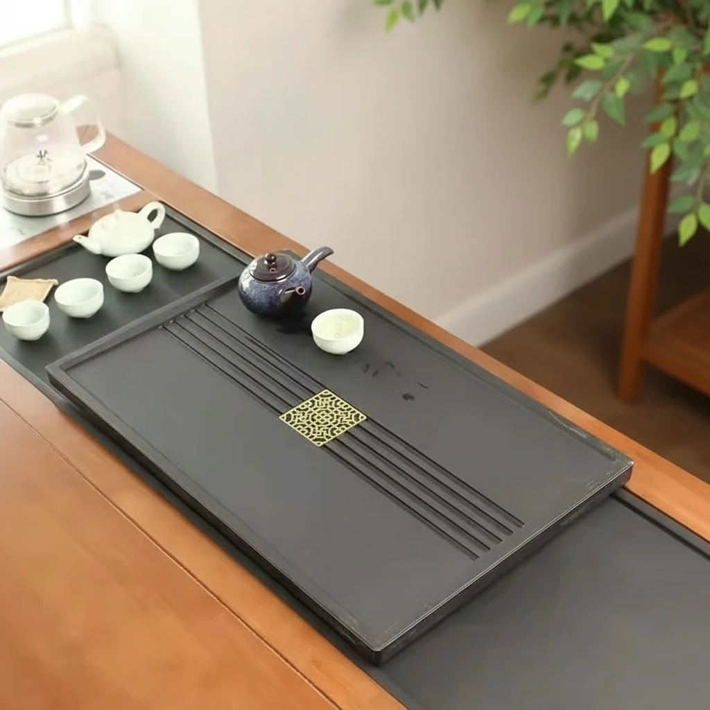 方窗花茶盘 简约