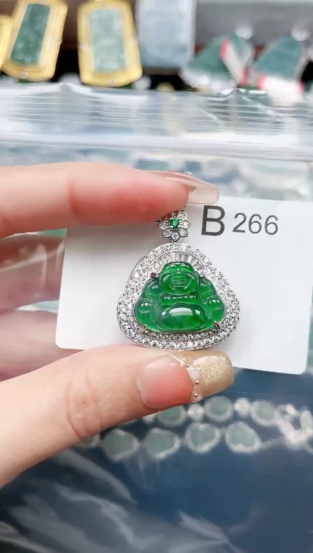 【闪购商品】翡翠颈饰未镶嵌266赠皮绳