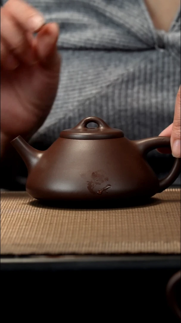 紫砂茶盏老紫泥子冶200CC微瑕内